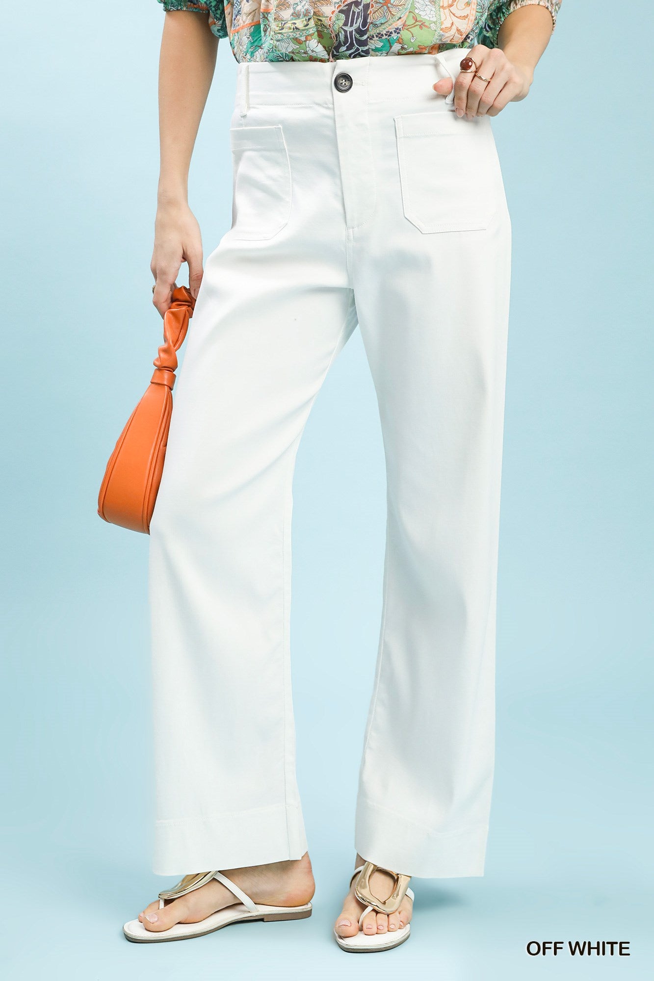 Off White Stretch Pant