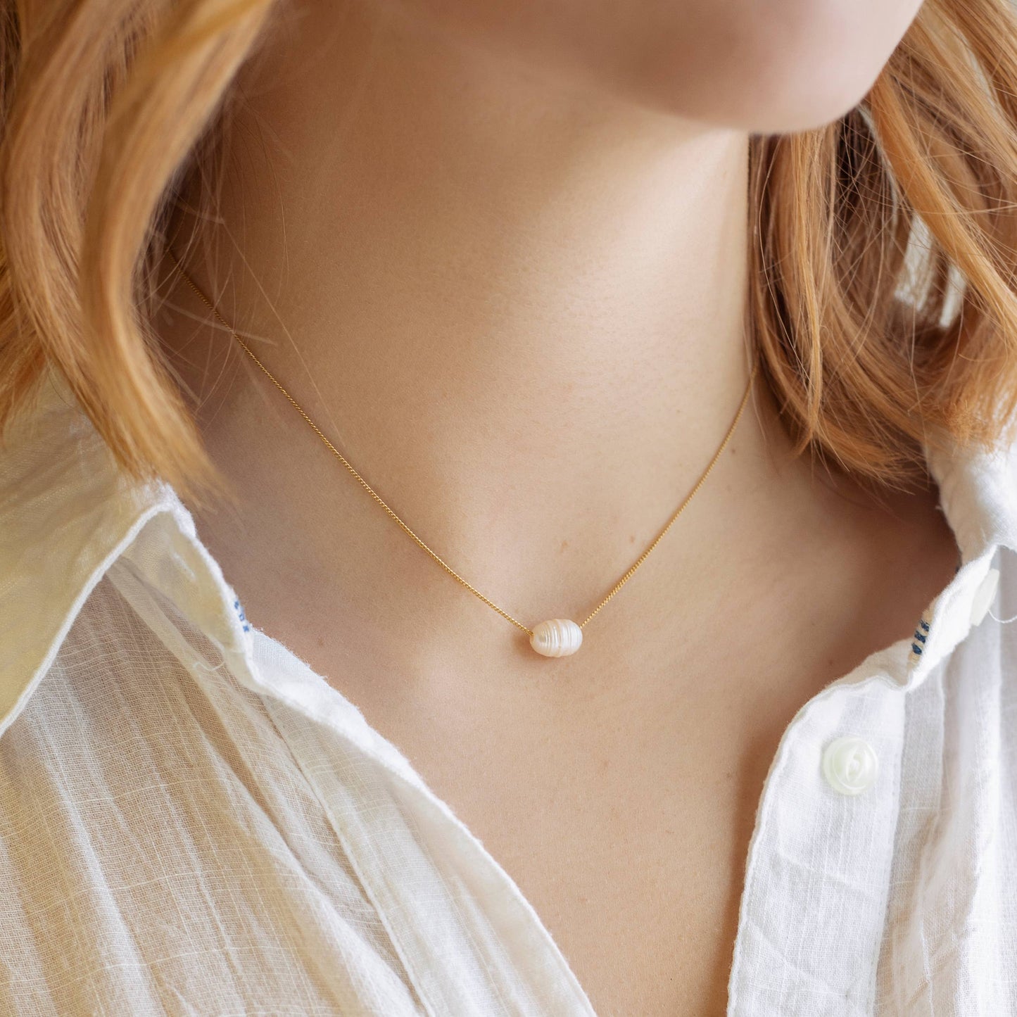 Intentions Symbol Necklace-Pearl, Inspirational Jewelry Gift
