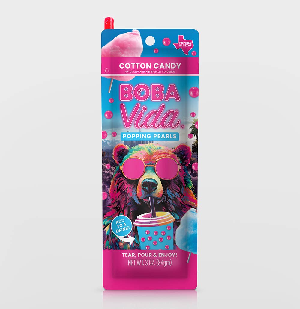 BobaVida Popping Boba -Super Cotton Candy, 10ct