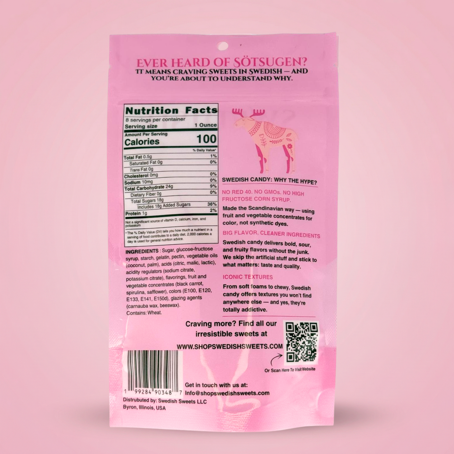 Swedish Candy with BUBS Mix 1/2lb Bag (12 Pack)