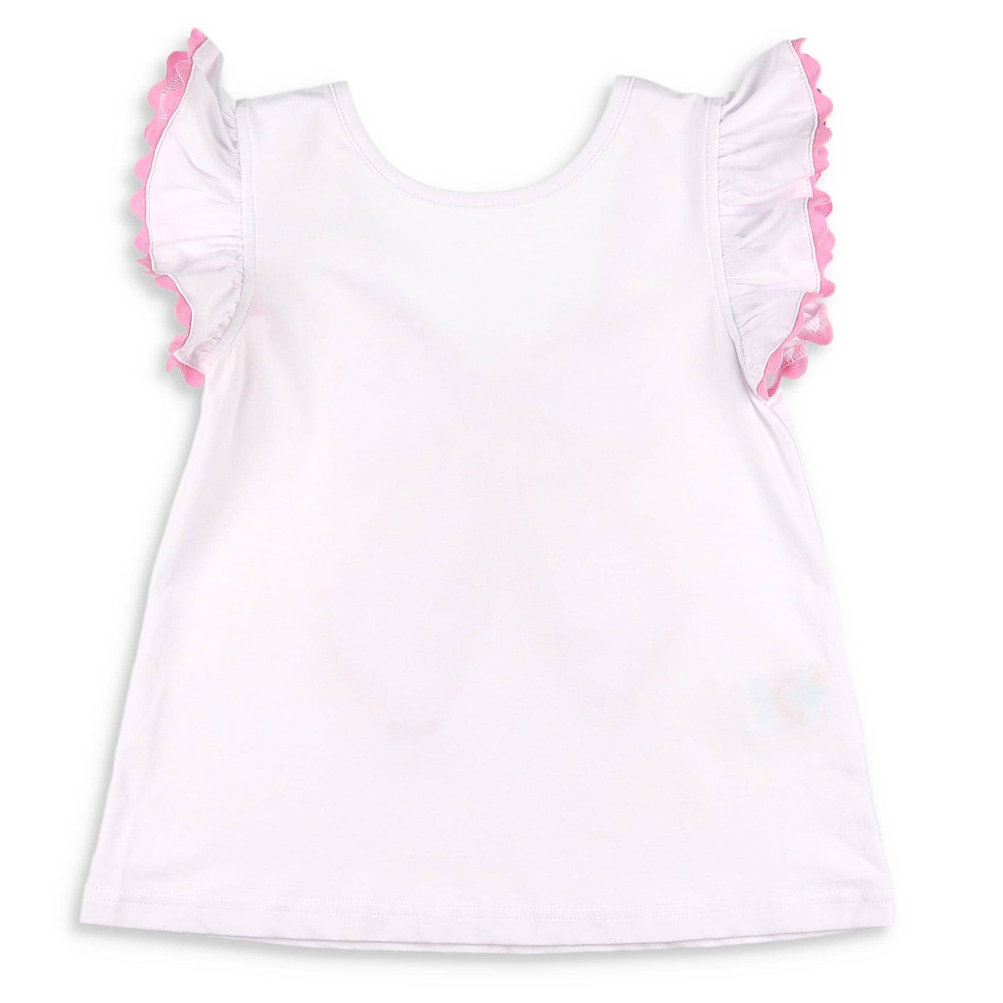White Bow Back Top