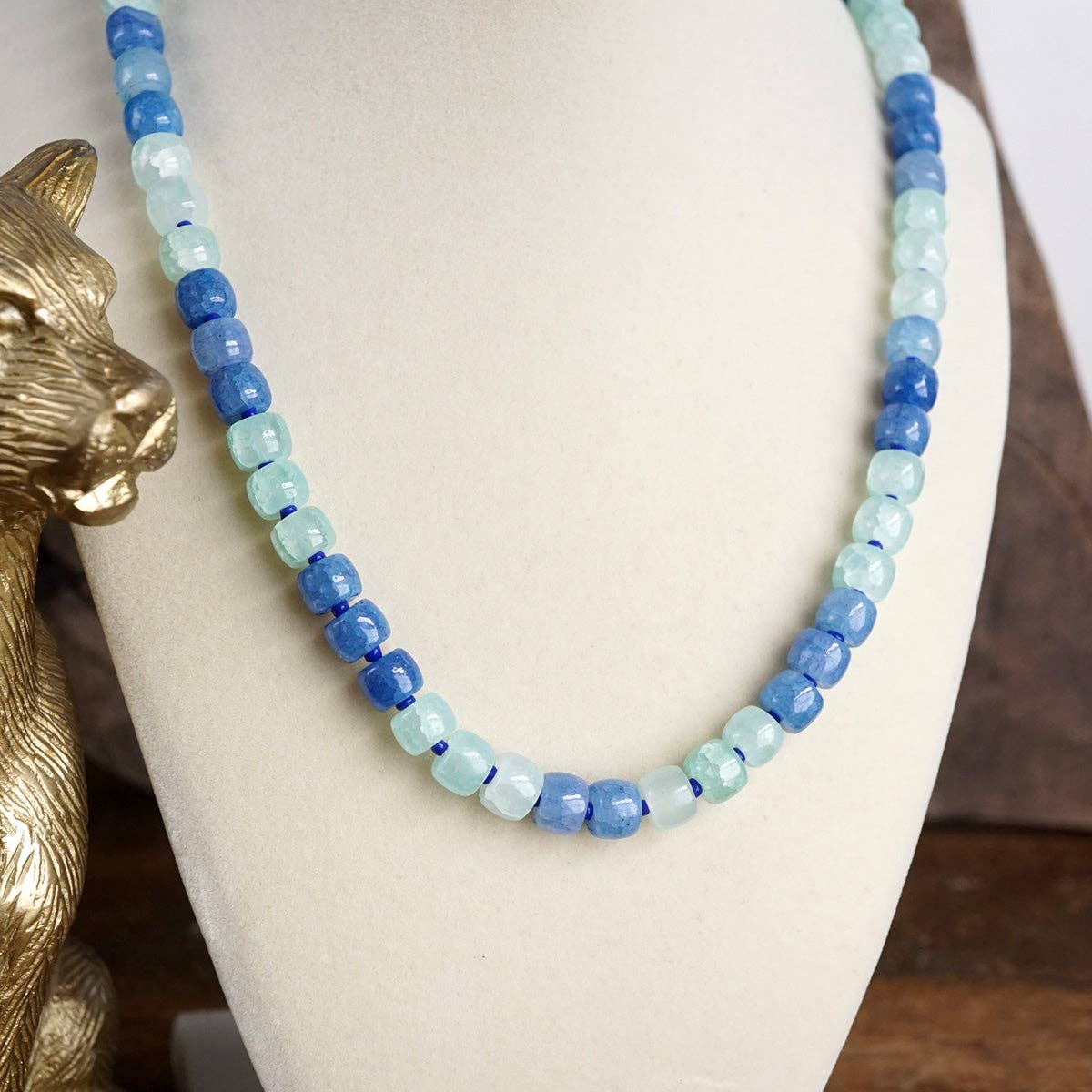 Glass Beads Beaded Necklace - Sunwashed Shores