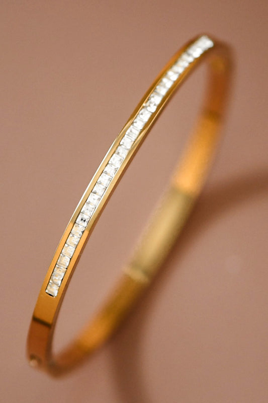 18k Gold Plated Waterproof Stainless Steel Bangle