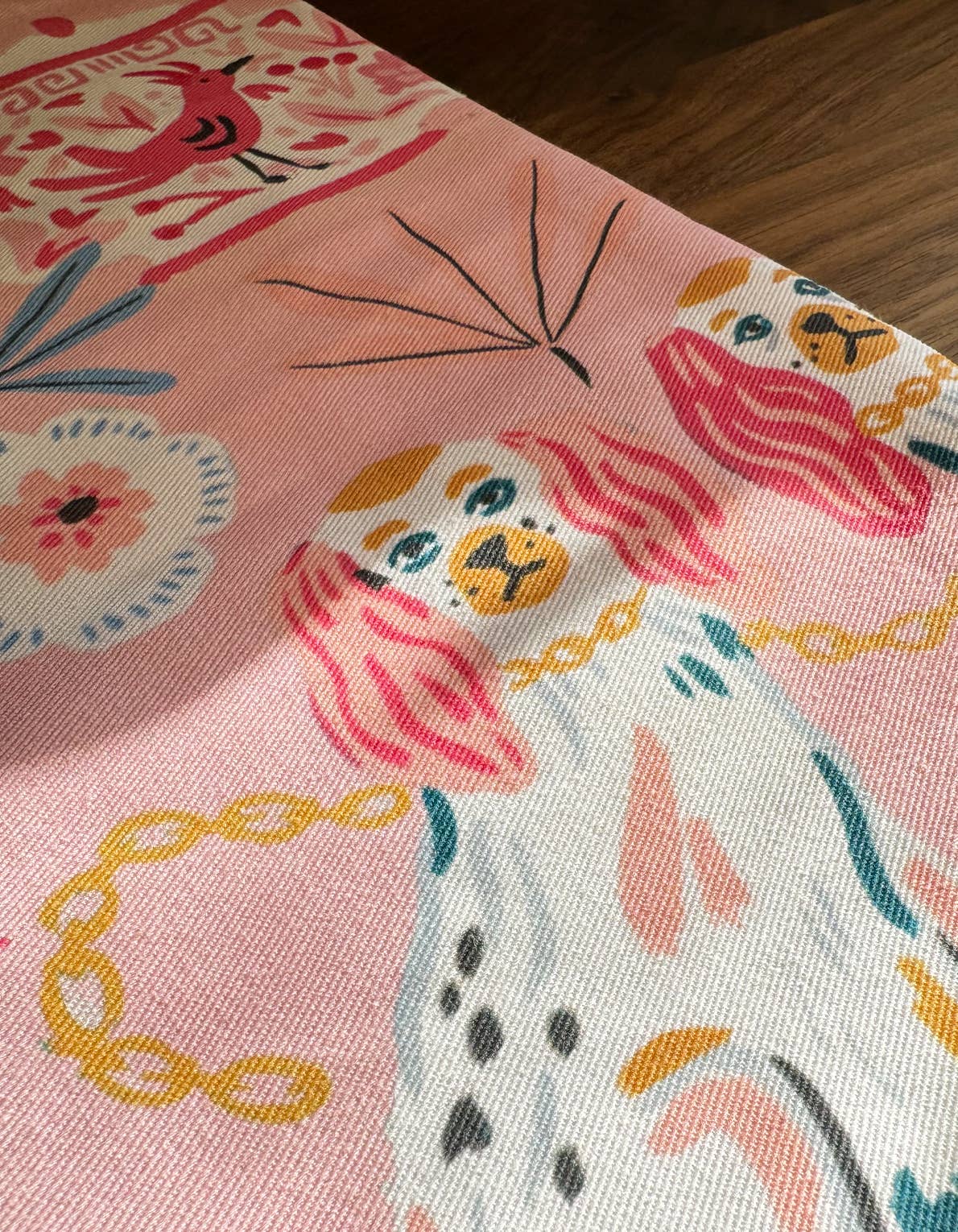 Cotton Tea Towel with Embroidered Detail | Staffordshire