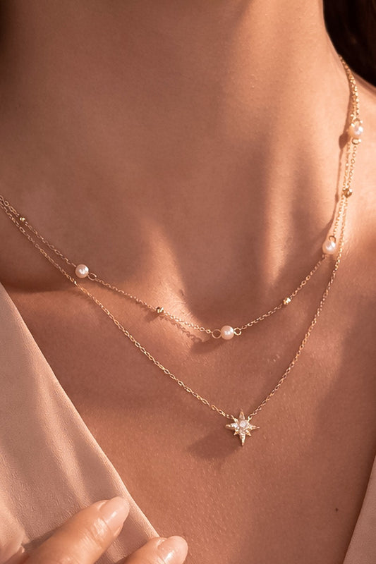 18k Gold Waterproof Stainless Steel Necklace