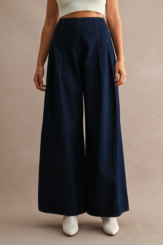 The Hudson Wide-Leg Denim