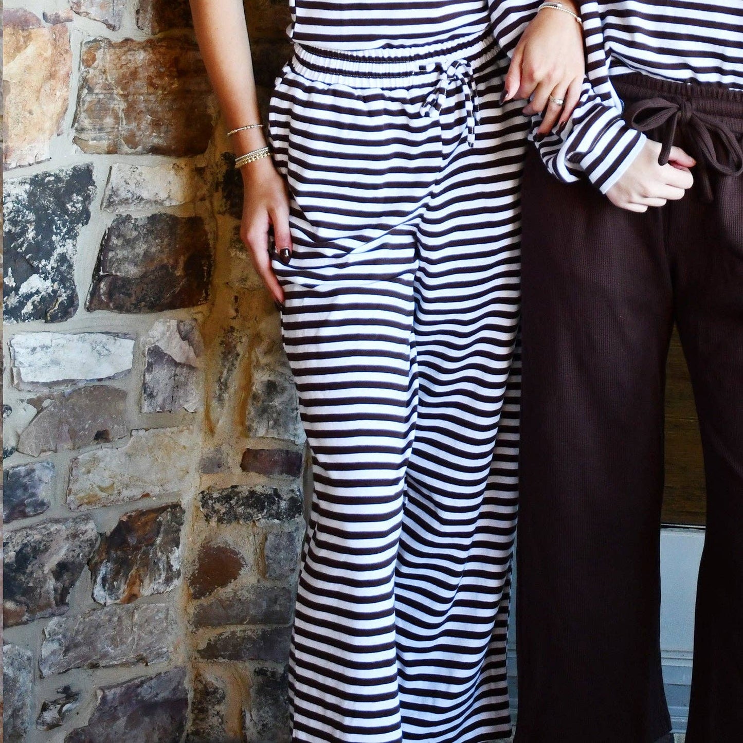 LM-STRIPE Pant-BROWN