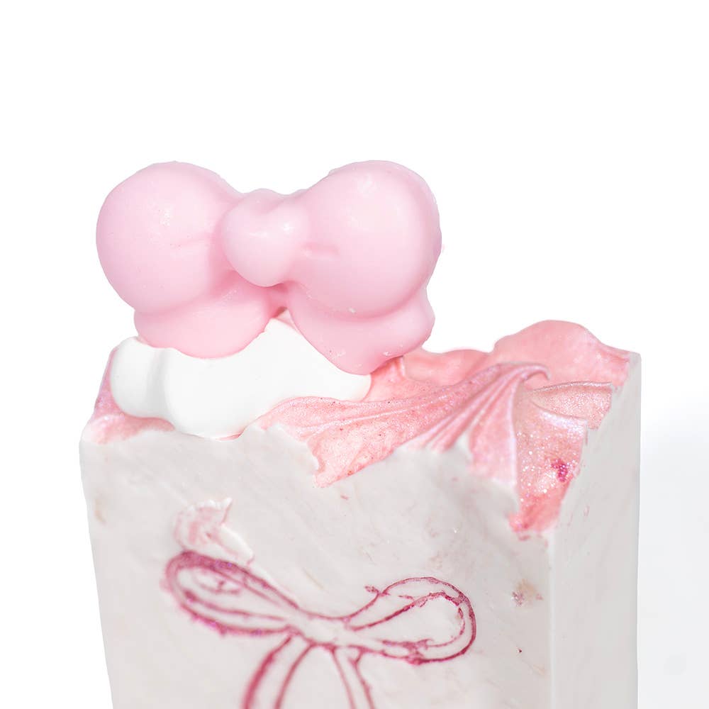 Pretty in Pink party favor sized Soap Bar with Pink Bow