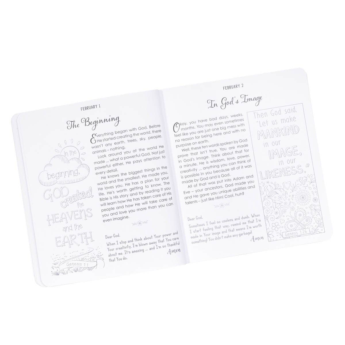 Kid Book Illustrated Devotional for Girls Softcover