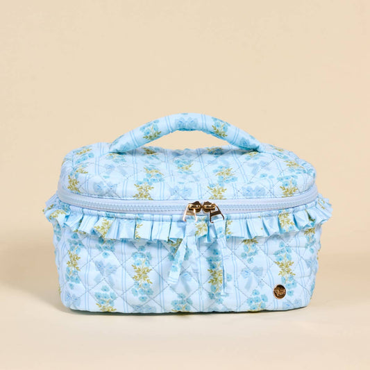 Glam & Go Quilted Cosmetic Bag–Oh So Fancy Blue
