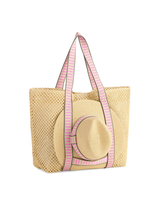 DORIAN TOTE AND HAT SET