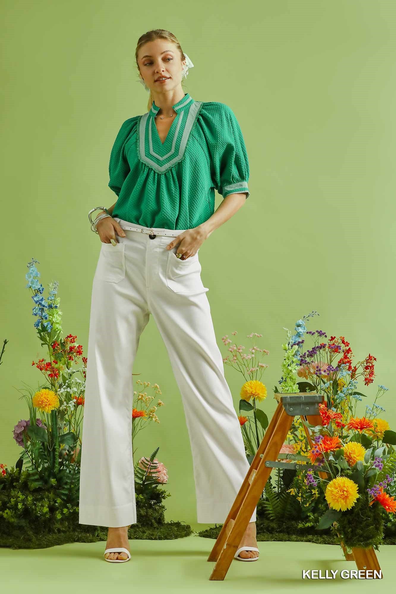 Green Trim Top