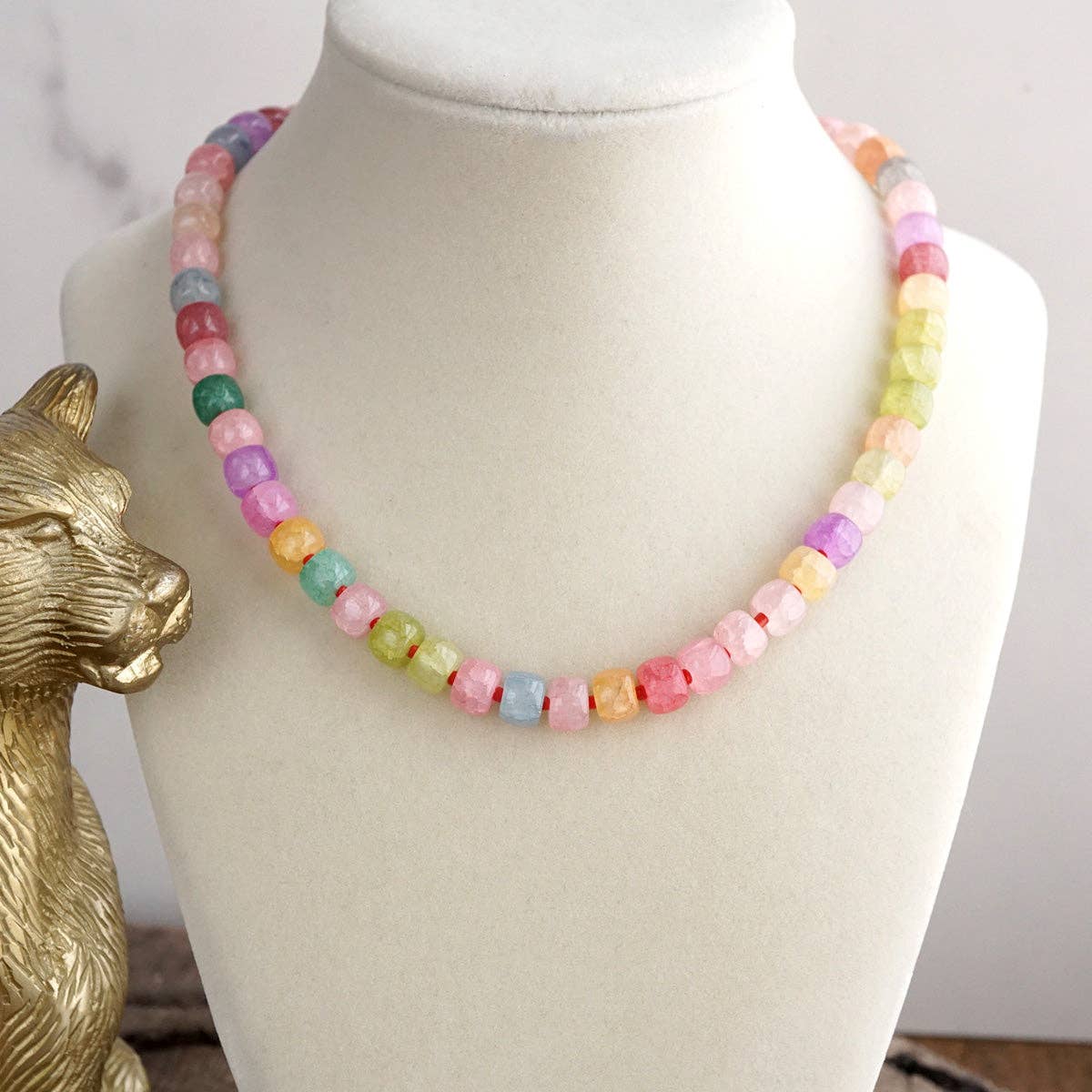 Glass Beads Beaded Necklace - Sunwashed Shores