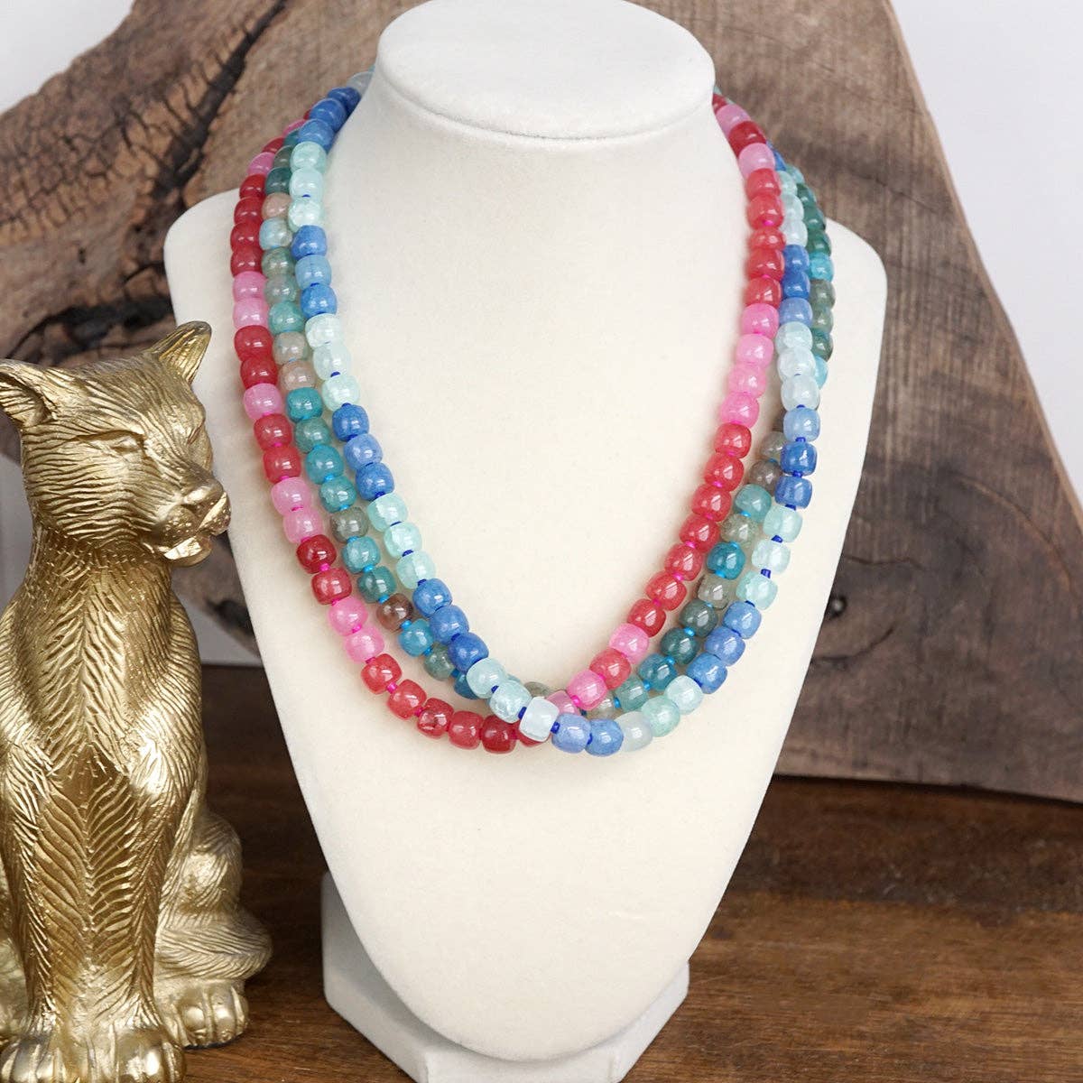 Glass Beads Beaded Necklace - Sunwashed Shores