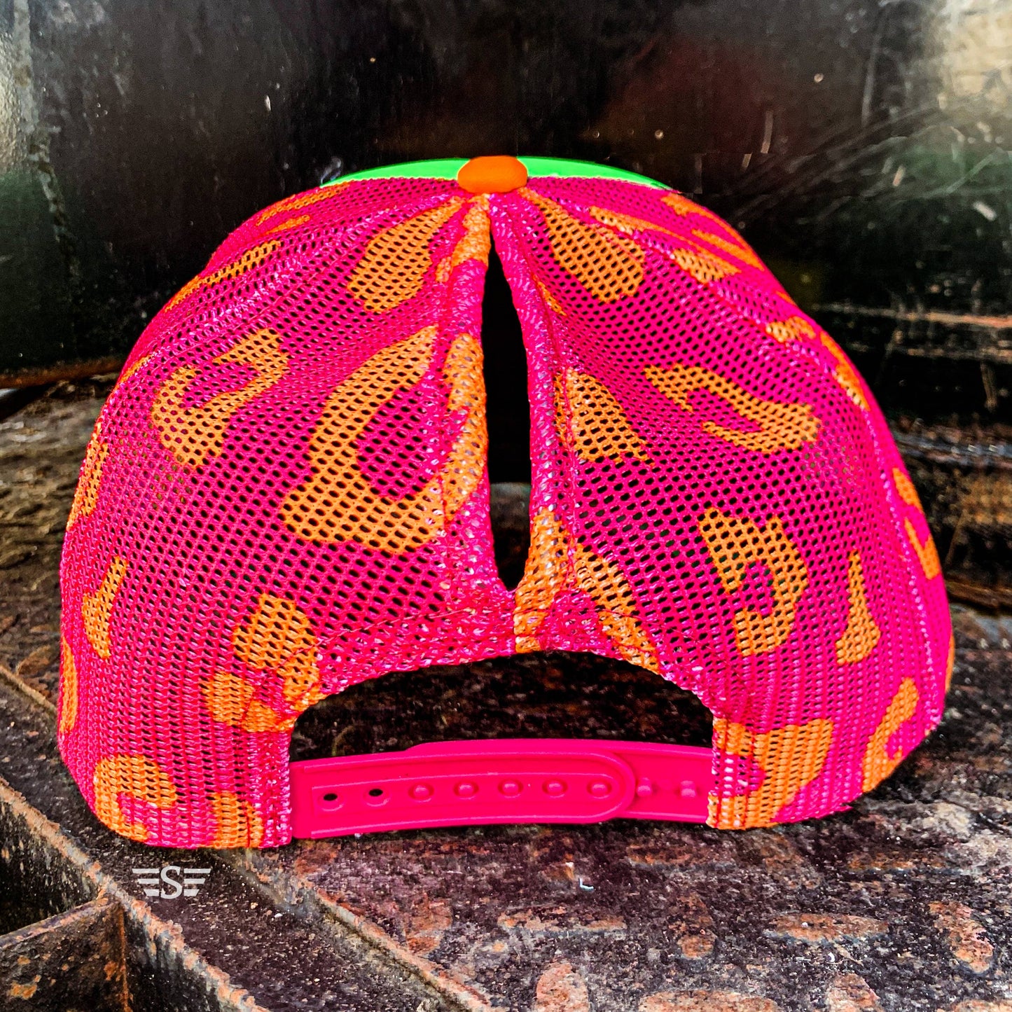 NEON LEOPARD Magna Pony® Mesh Foam Trucker Hat