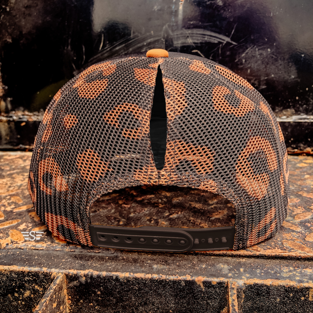 Leopard Printed Mesh Back Cap