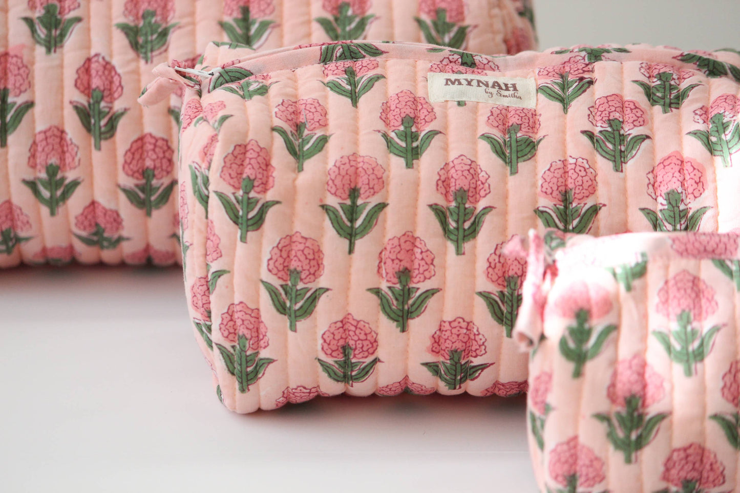 Blush marigold travel/make up/organizer/bag-LARGE only