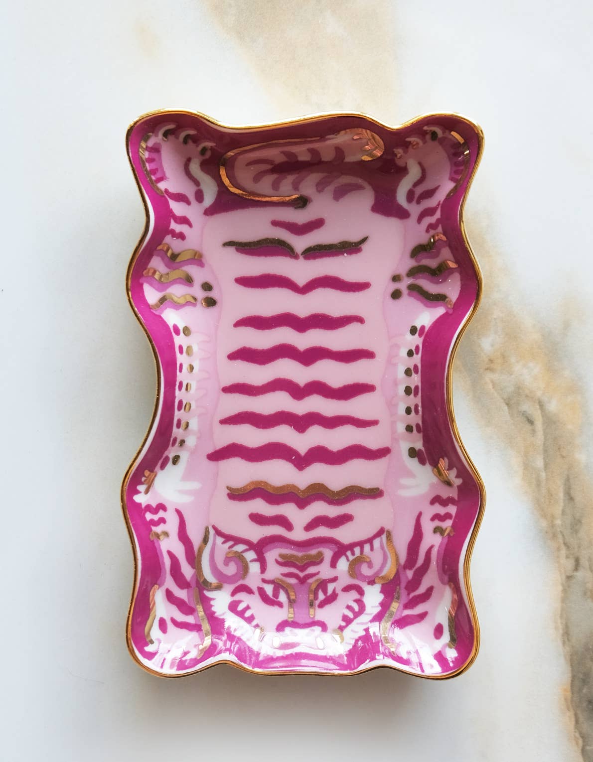Porcelain Trinket Dish | Tibetan Tiger