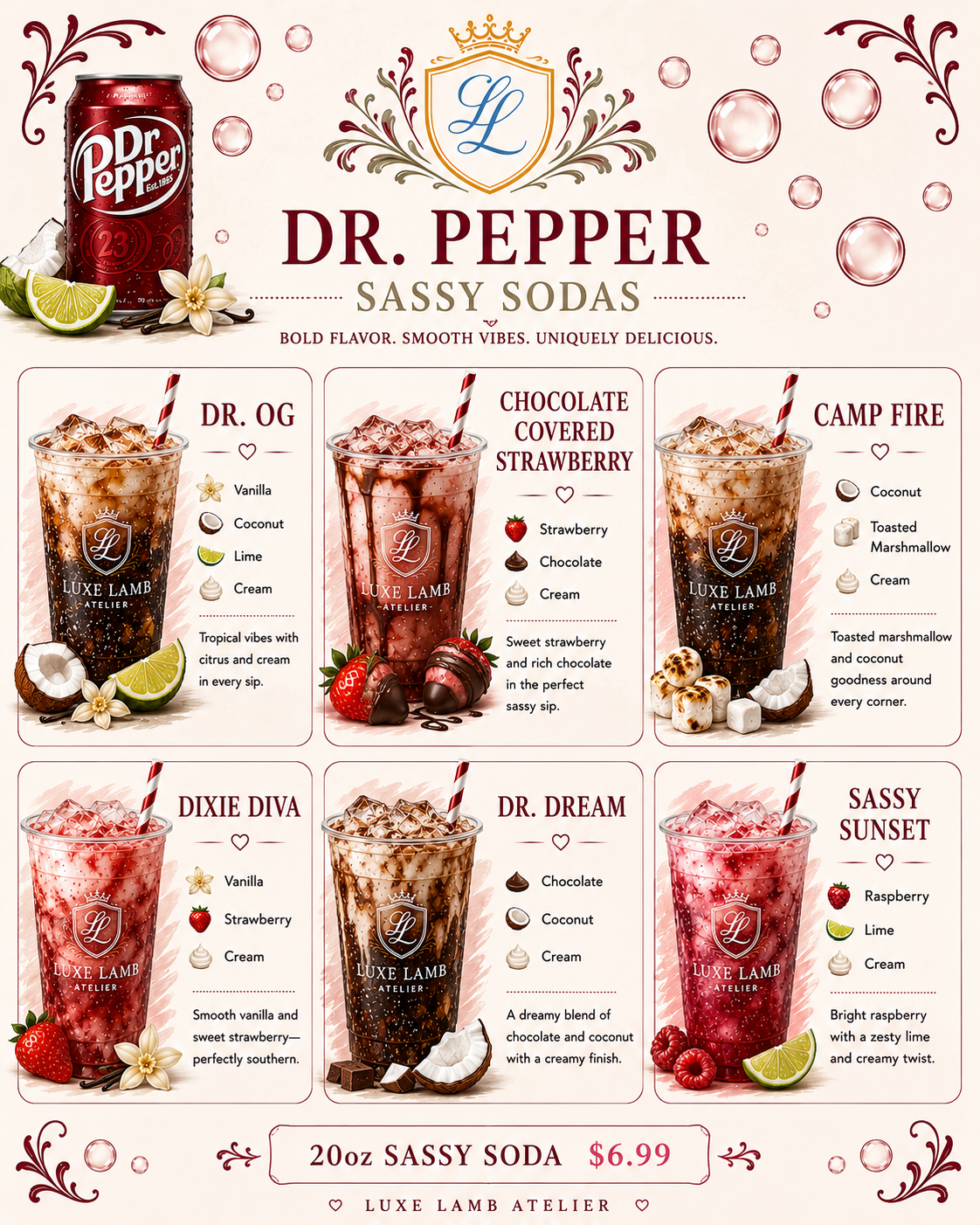 Sassy Soda Dr. Pepper Base