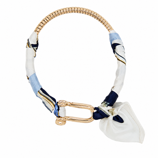 Omega & Horsebit Scarf Bracelet