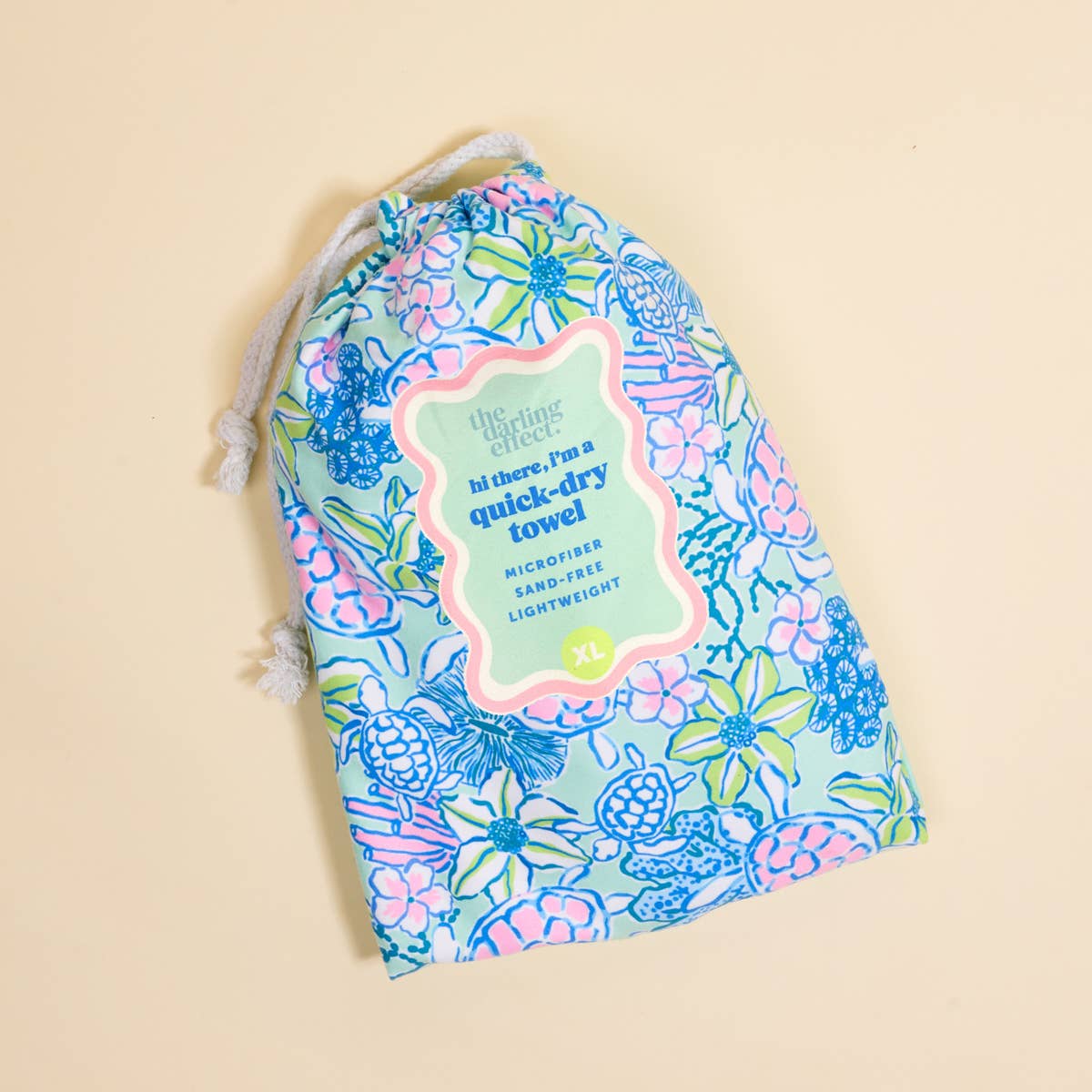XL Quick-Dry Beach Towel–Coastal Cove