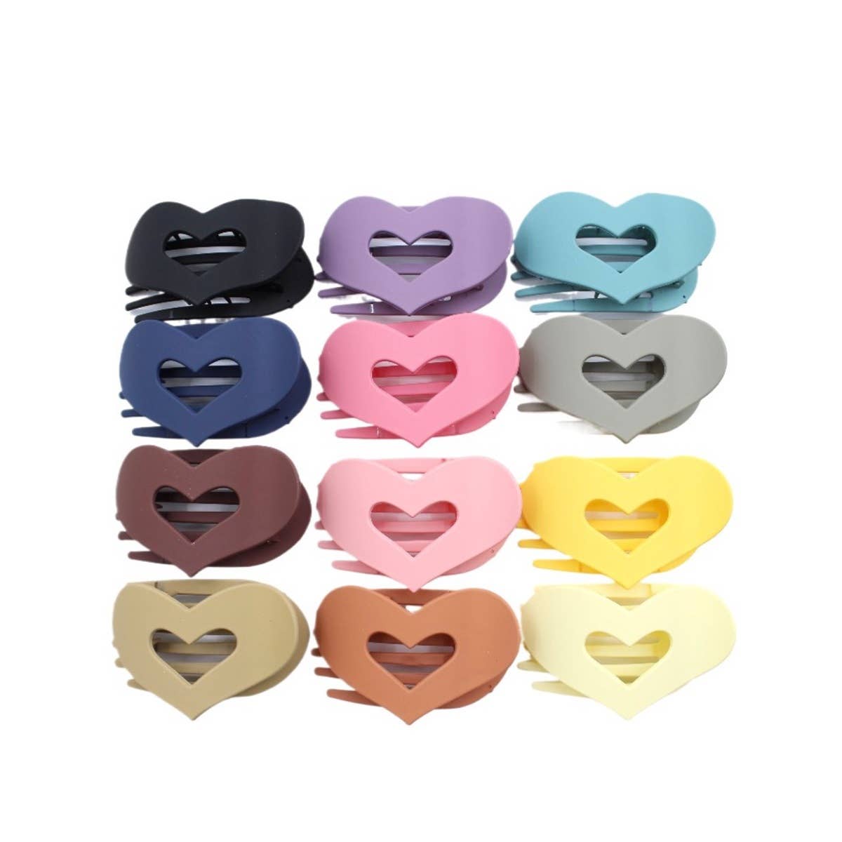 Matte Jumbo Cut Out Rectangle Hair Claw