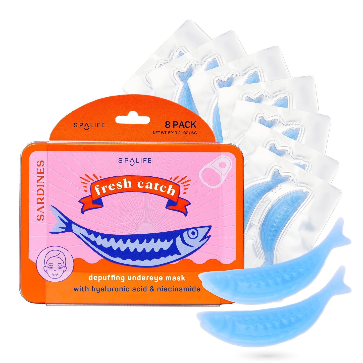 Fresh Catch De-Puffing Undereye Patches l 8 Pack l Summer