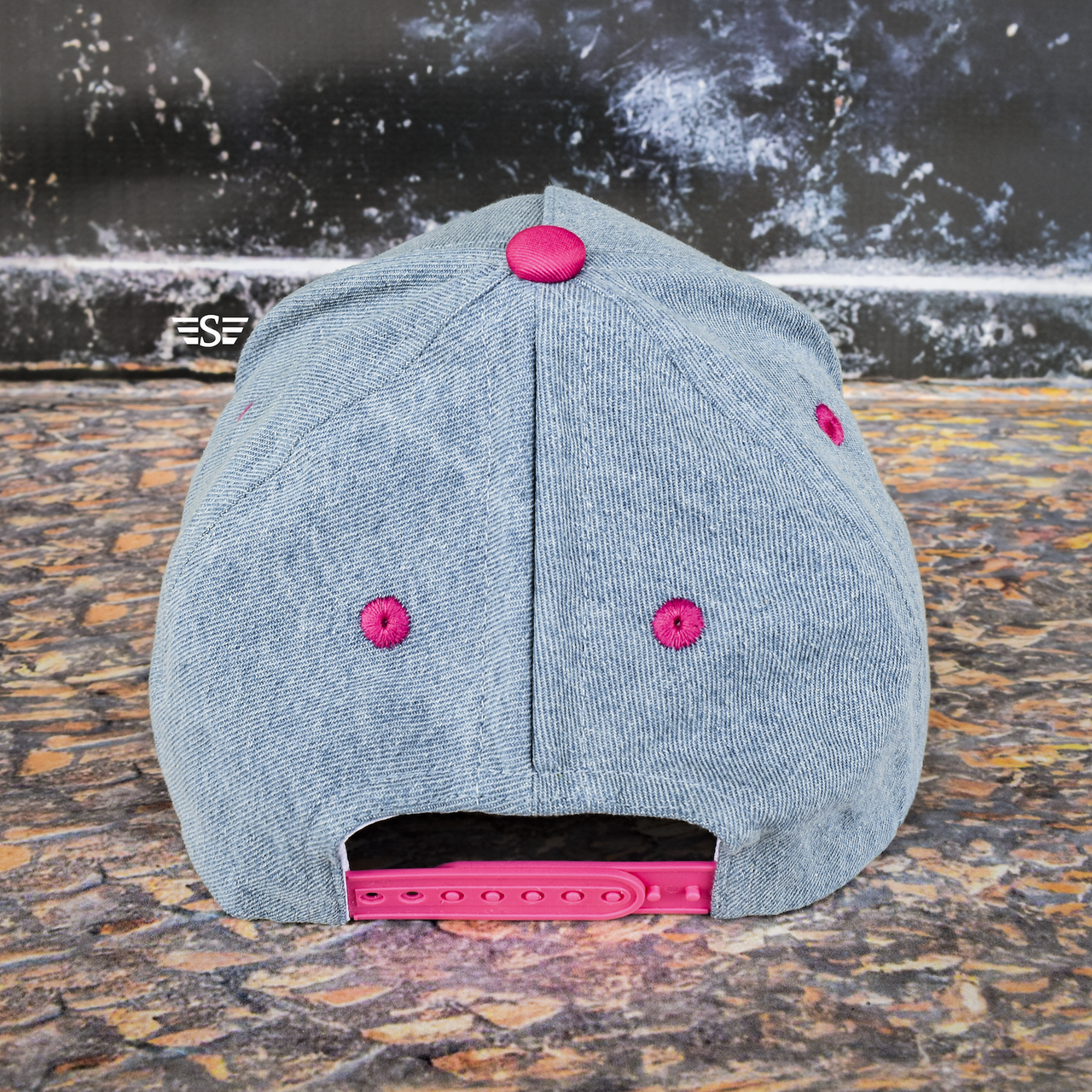 Canvas Denim Pattern Mix Bill Magna Pony® Cap