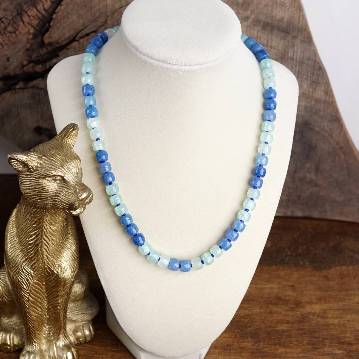 Glass Beads Beaded Necklace - Sunwashed Shores