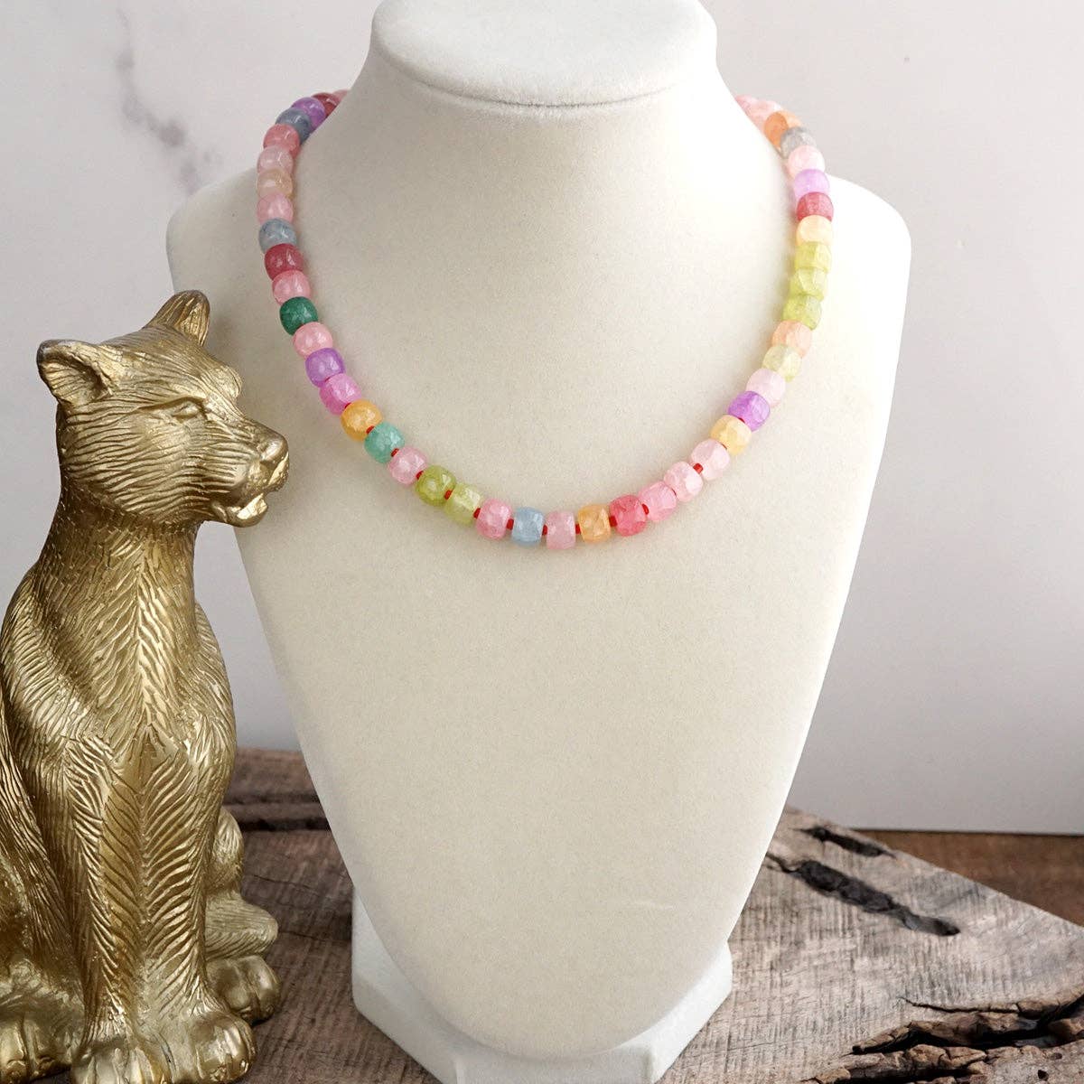 Glass Beads Beaded Necklace - Sunwashed Shores