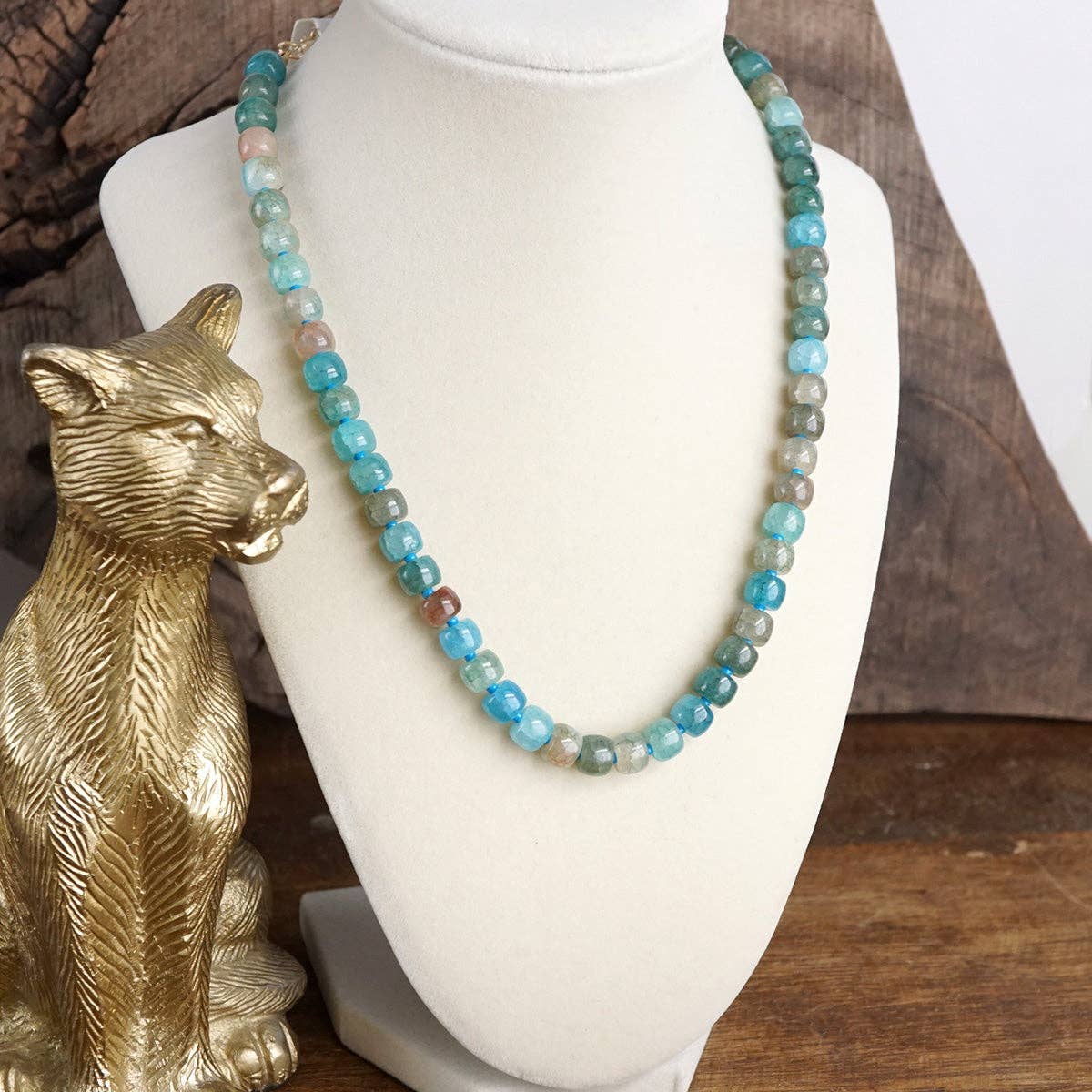 Glass Beads Beaded Necklace - Sunwashed Shores