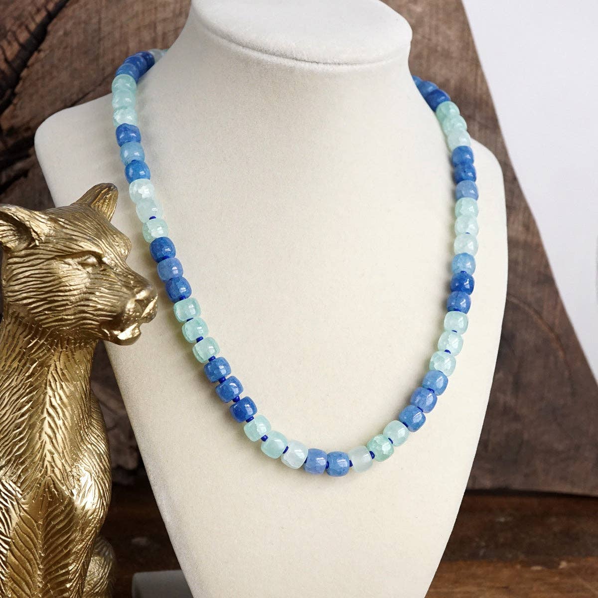 Glass Beads Beaded Necklace - Sunwashed Shores
