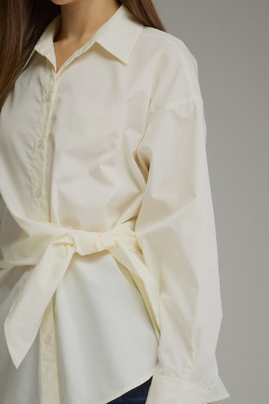 Cream Tie Top