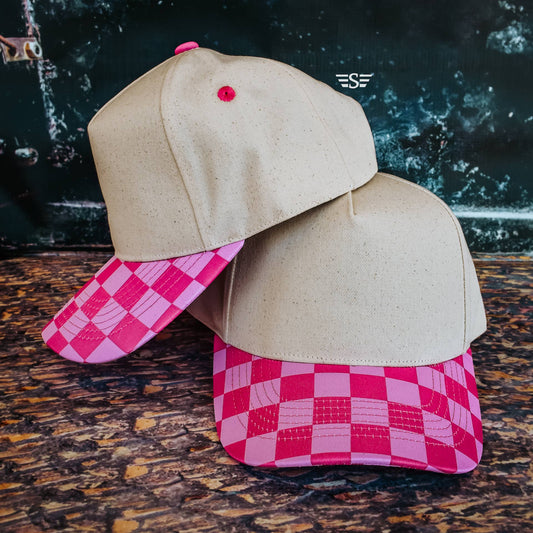 Canvas Front Checkered Bill Magna Pony® Cap